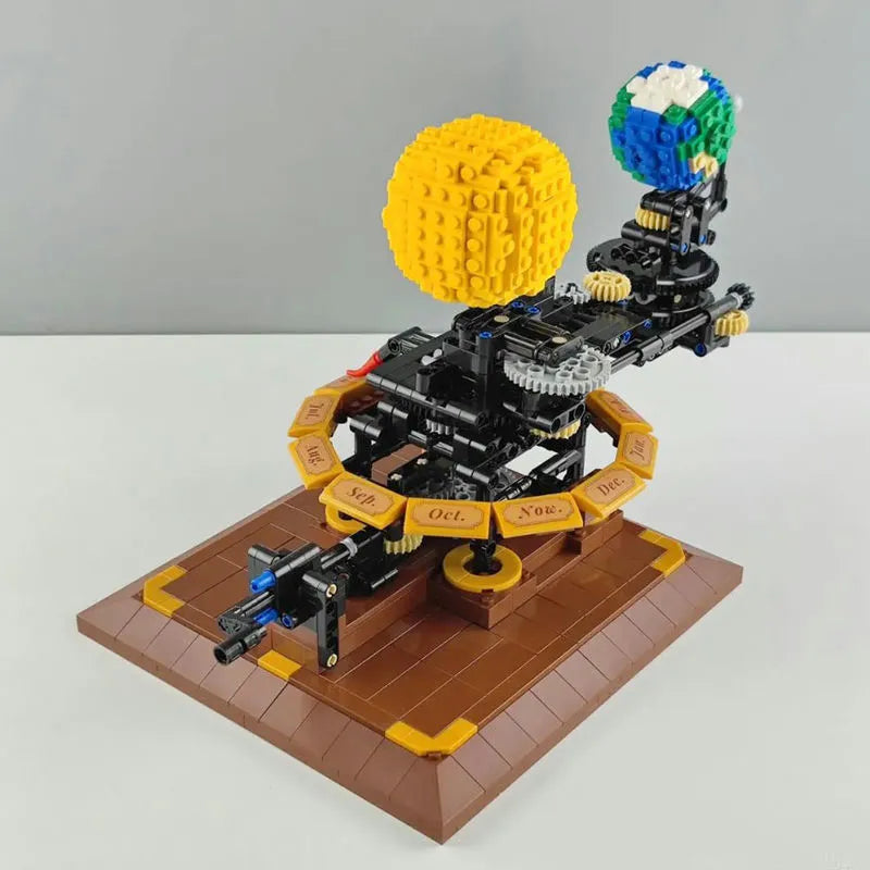 Cada MOC Building Block Set: The Solar System Earth Sun Clock, Model C71004