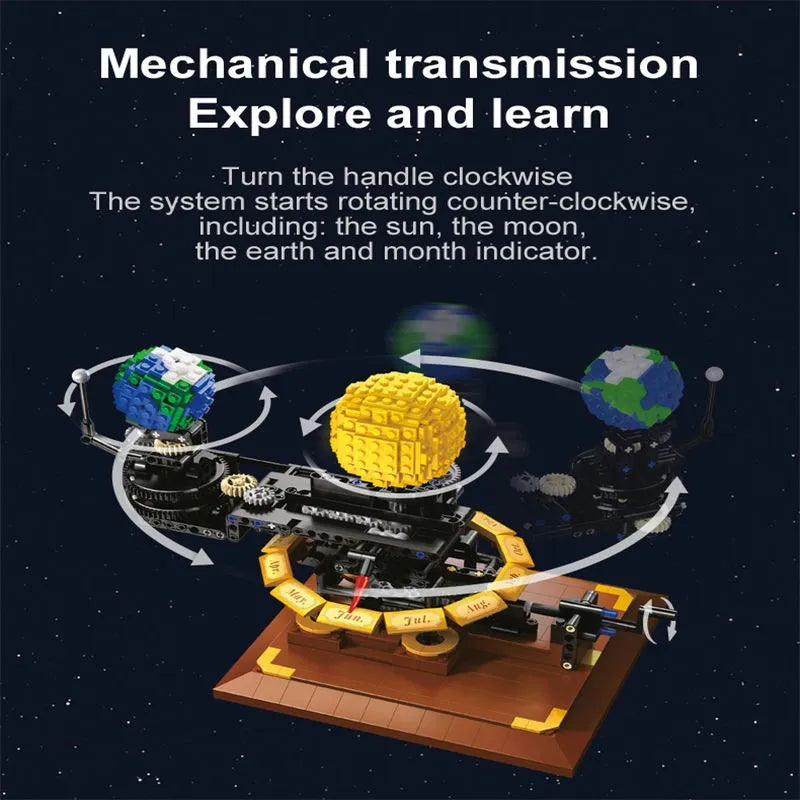 Cada MOC Building Block Set: The Solar System Earth Sun Clock, Model C71004