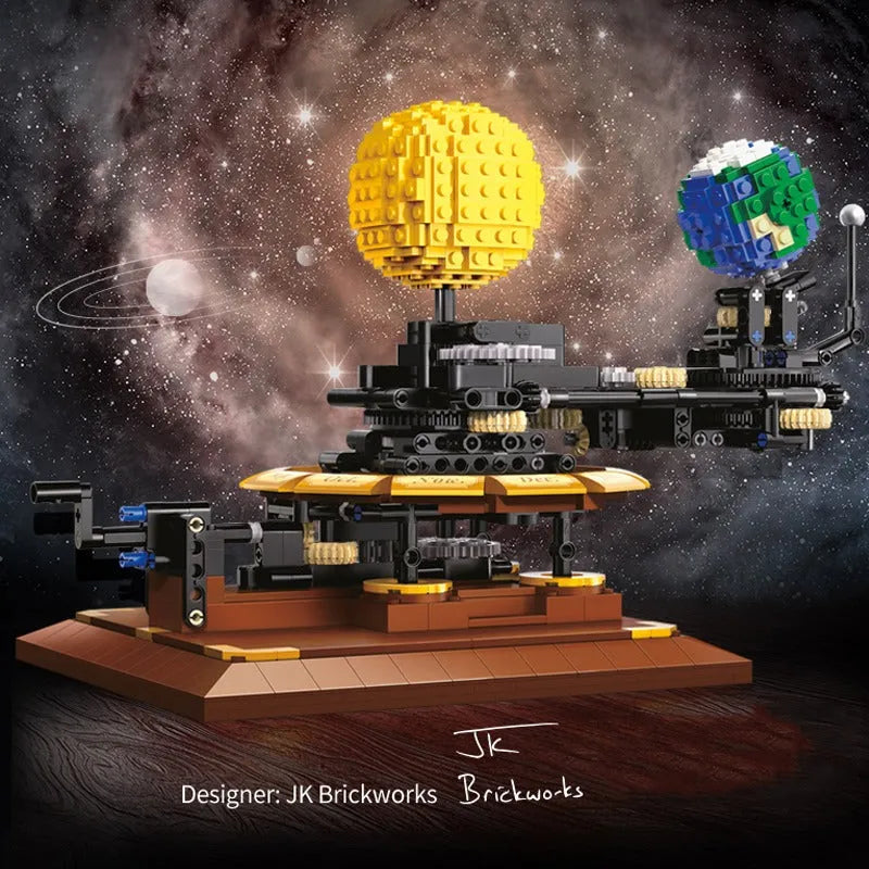 Cada MOC Building Block Set: The Solar System Earth Sun Clock, Model C71004