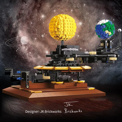 Cada MOC Building Block Set: The Solar System Earth Sun Clock, Model C71004