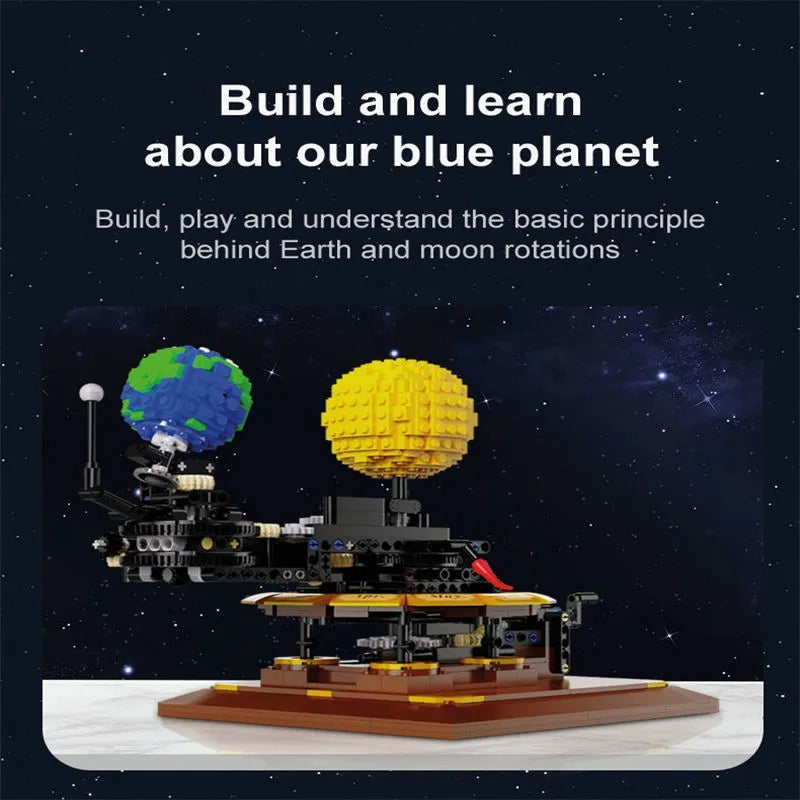 Cada MOC Building Block Set: The Solar System Earth Sun Clock, Model C71004