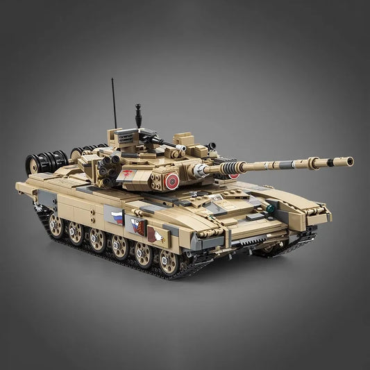 Cada MOC Building Block Set: WW2 Motorized RC T90 Main Battle Tank C61003, Model C61003PF