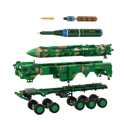 Cada Building Block Set: Motorized RC Anti Ship Ballistic Missile Vehicle DF-21D, Model C56031PF