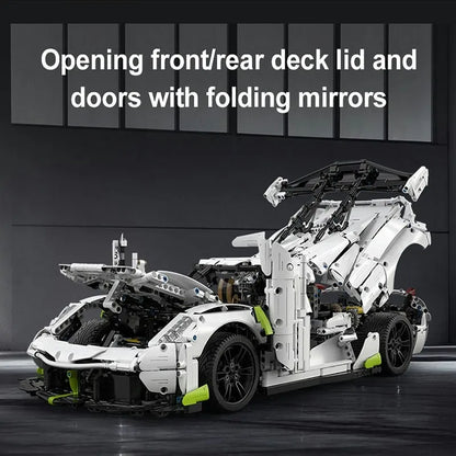 Cada MOC Motorized Building Block Set: 61048 Supercar Racing Sports Car, Model C61048