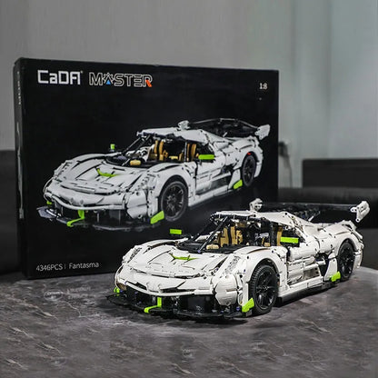 Cada MOC Motorized Building Block Set: 61048 Supercar Racing Sports Car, Model C61048