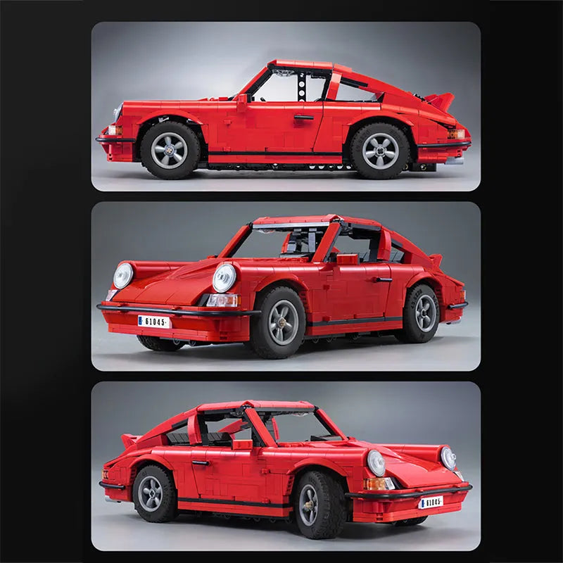 Cada MOC Motorized Building Block Set: 61045 Porsche 911 Super Racing Car, Model C61045
