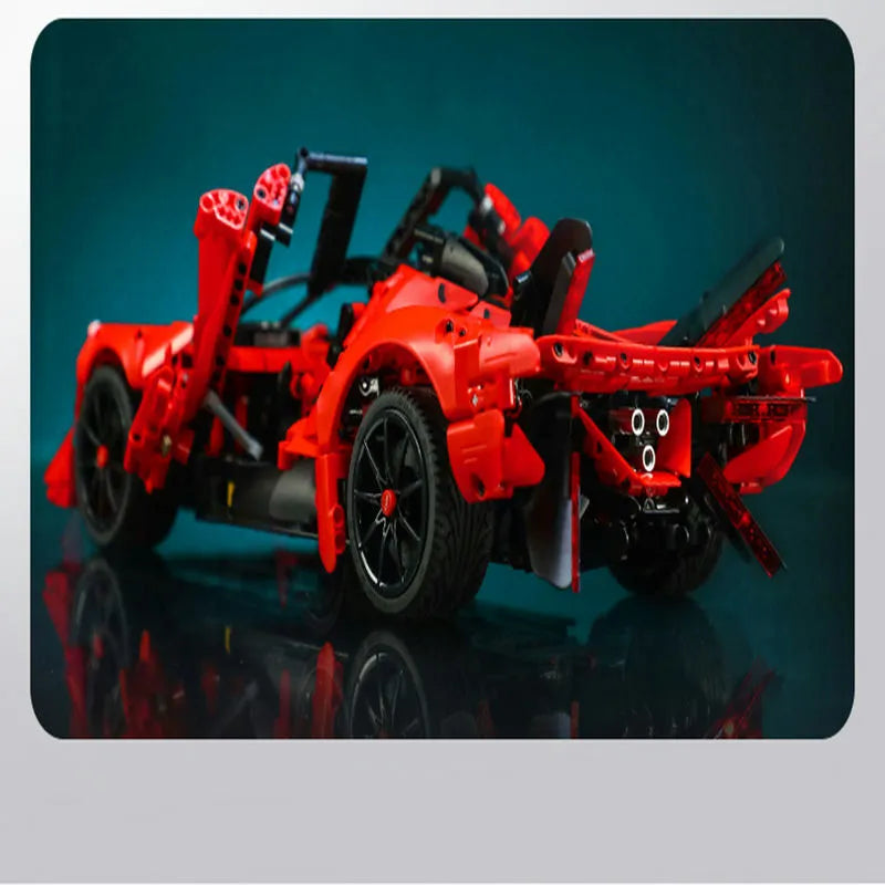 Cada MOC Motorized Building Block Set: C63005 Super APE Racing Hyper Car