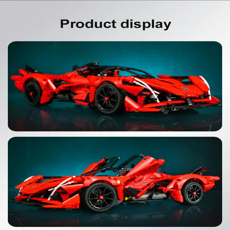 Cada MOC Motorized Building Block Set: C63005 Super APE Racing Hyper Car