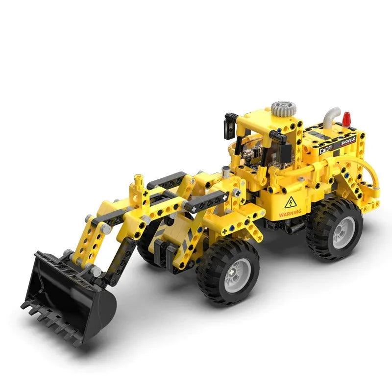Cada MOC Building Block Set: Wheel Loader Bulldozer C65004