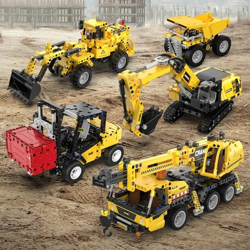 Cada MOC Building Block Set: Wheel Loader Bulldozer C65004