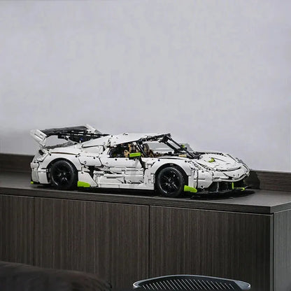 Cada MOC Motorized Building Block Set: Fantasma Supercar Racing Sports Car