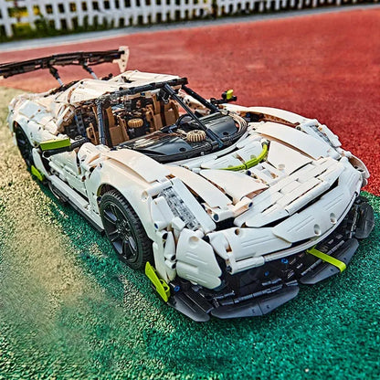 Cada MOC Motorized Building Block Set: Fantasma Supercar Racing Sports Car