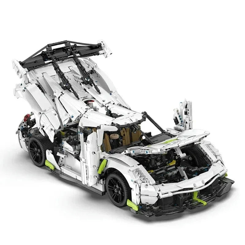 Cada MOC Motorized Building Block Set: Fantasma Supercar Racing Sports Car