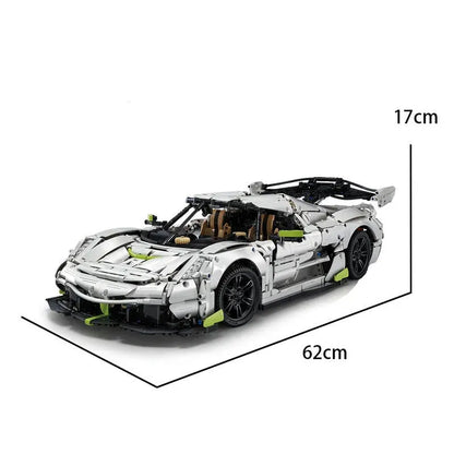 Cada MOC Motorized Building Block Set: Fantasma Supercar Racing Sports Car