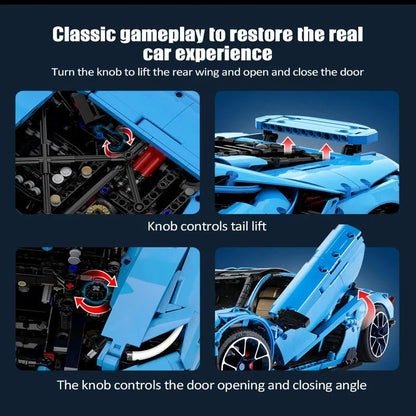 Cada MOC Motorized Building Block Set: Lambo Centenario Hypercar Sports Car, Model C61041