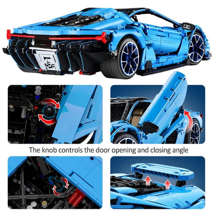 Cada MOC Motorized Building Block Set: Lambo Centenario Hypercar Sports Car, Model C61041