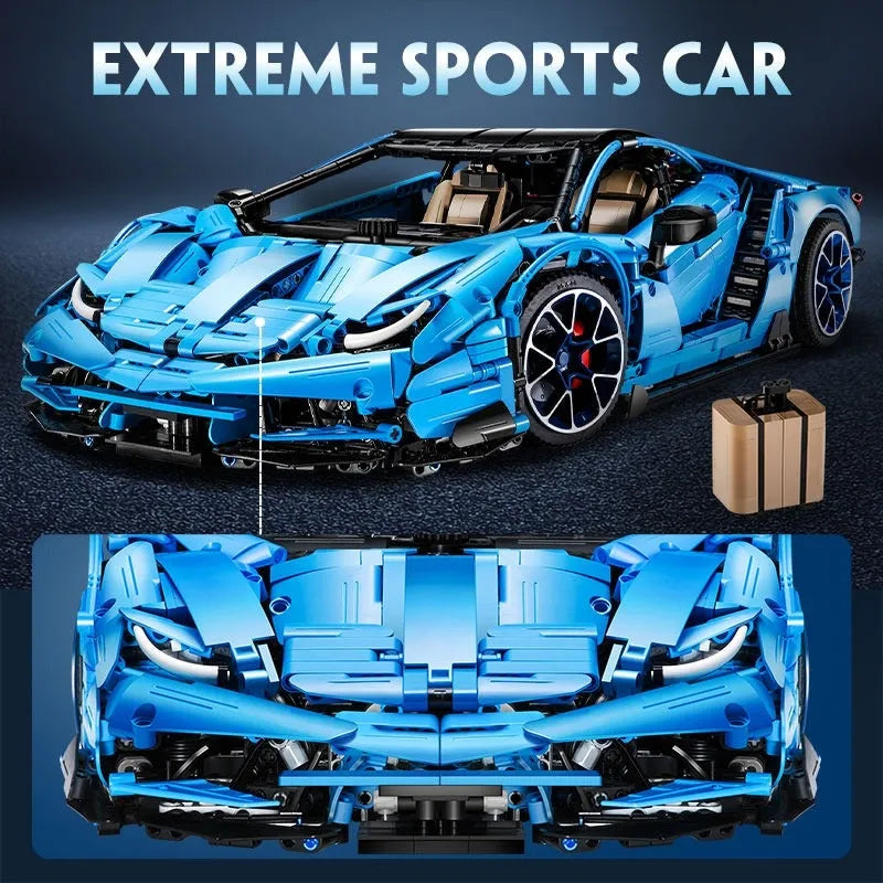Cada MOC Motorized Building Block Set: Lambo Centenario Hypercar Sports Car, Model C61041