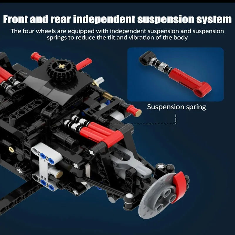 Cada MOC Motorized Building Block Set: Lambo Centenario Hypercar Sports Car, Model C61041
