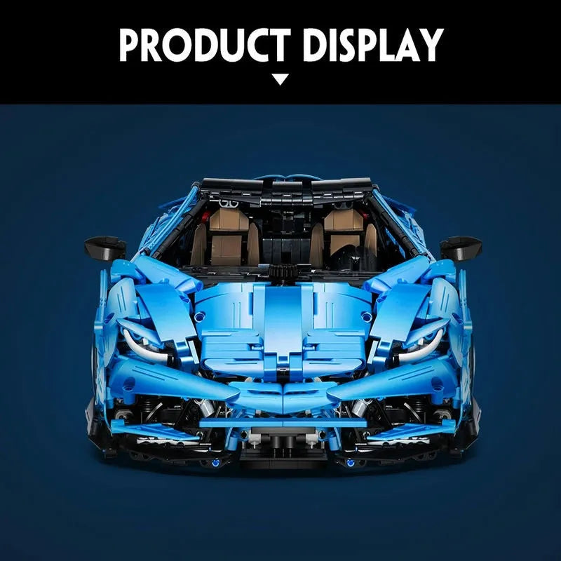 Cada MOC Motorized Building Block Set: Lambo Centenario Hypercar Sports Car, Model C61041