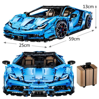 Cada MOC Motorized Building Block Set: Lambo Centenario Hypercar Sports Car, Model C61041
