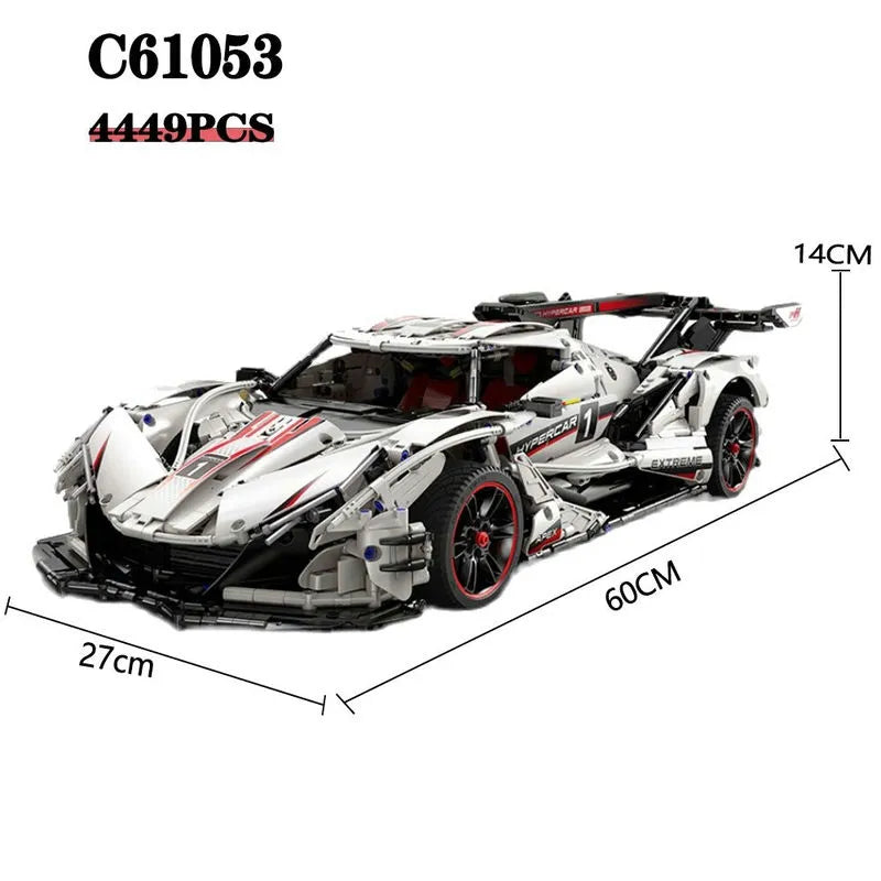Cada MOC Building Block Set: RC Motorized Apollo IE Racing Car 61053, Model C61053
