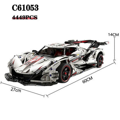 Cada MOC Building Block Set: RC Motorized Apollo IE Racing Car 61053, Model C61053