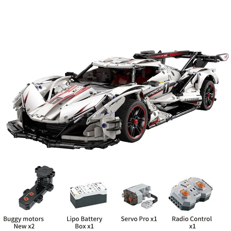 Cada MOC Building Block Set: RC Motorized Apollo IE Racing Car 61053, Model C61053