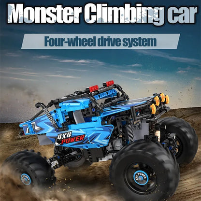 Cada MOC Motorized Building Block Set: RC MOC APP Off-Road Monster Buggy, Model C61008