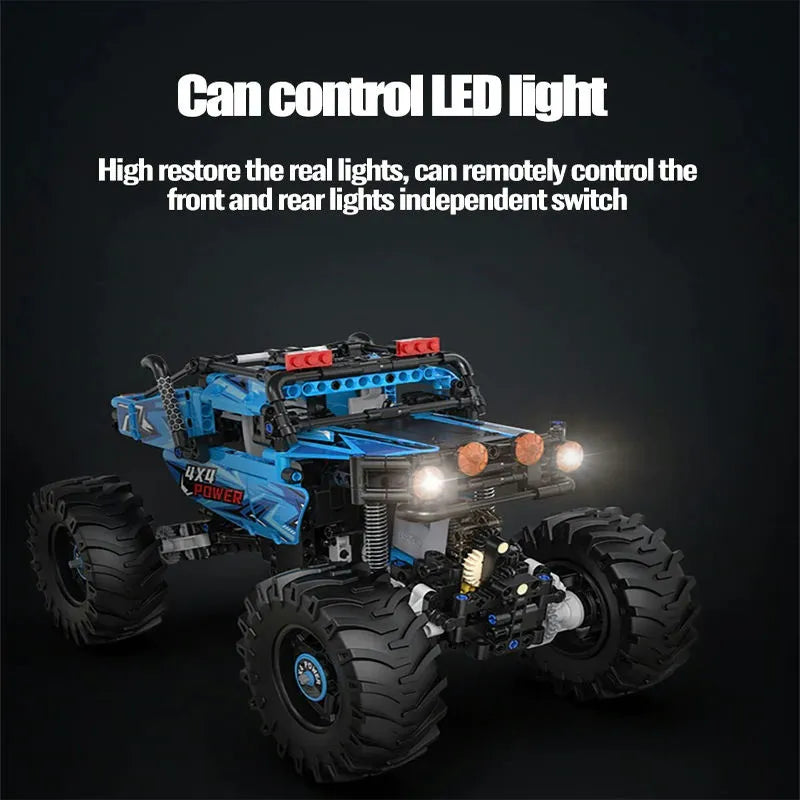 Cada MOC Motorized Building Block Set: RC MOC APP Off-Road Monster Buggy, Model C61008