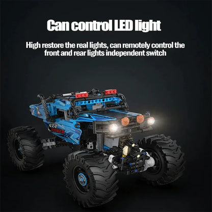 Cada MOC Motorized Building Block Set: RC MOC APP Off-Road Monster Buggy, Model C61008