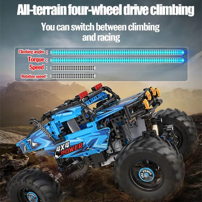 Cada MOC Motorized Building Block Set: RC MOC APP Off-Road Monster Buggy, Model C61008