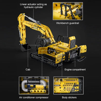 Cada Building Block Set: RC Motorized Functional Excavator, Model C61082PF