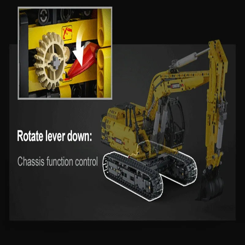 Cada Building Block Set: RC Motorized Functional Excavator, Model C61082PF