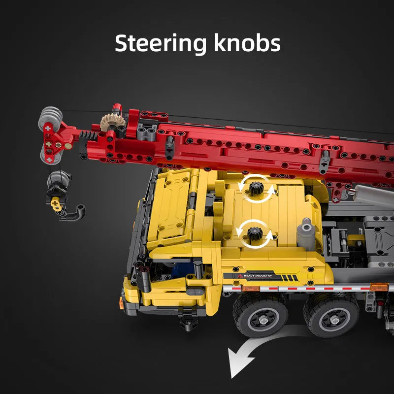 Cada MOC Motorized Building Block Set: Large Mobile Crane Truck, Model C61081