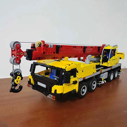 Cada MOC Motorized Building Block Set: Large Mobile Crane Truck, Model C61081