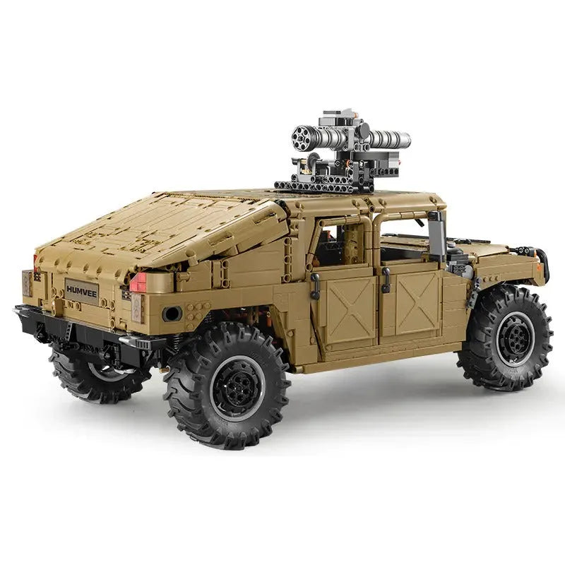 Cada MOC Motorized Building Block Set: Humvee H1 Military Armored Car, Model C61036