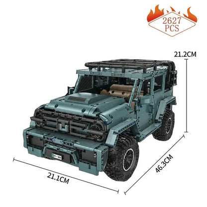 MOC Motorized Building Block Set: 009 Concept RY300 Off Road SUV Vehicle, Model C009