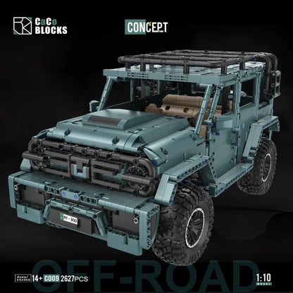 MOC Motorized Building Block Set: 009 Concept RY300 Off Road SUV Vehicle, Model C009