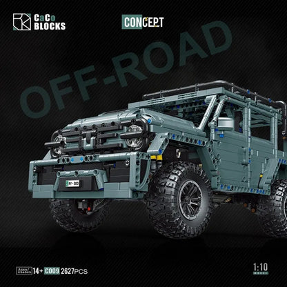 MOC Motorized Building Block Set: 009 Concept RY300 Off Road SUV Vehicle, Model C009