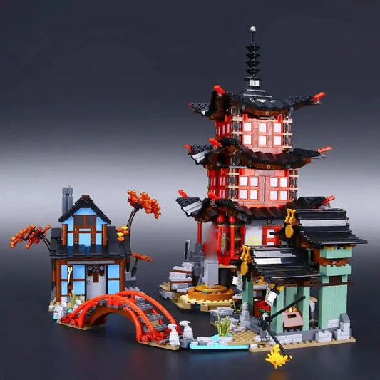 MOC Building Block Set: 06022 Ninjago Temple Of Airjitzu