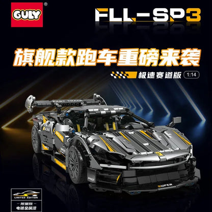 MOC Motorized Building Block Set: 10610 Super Racing FLL SP3 Sports Car