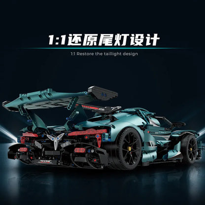MOC Motorized Building Block Set: 10612 Gumpert Apollo IE Super Racing Car