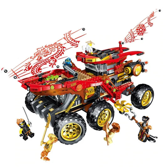 MOC Building Block Set: 11332 Ninjago Movie Land Bounty Truck