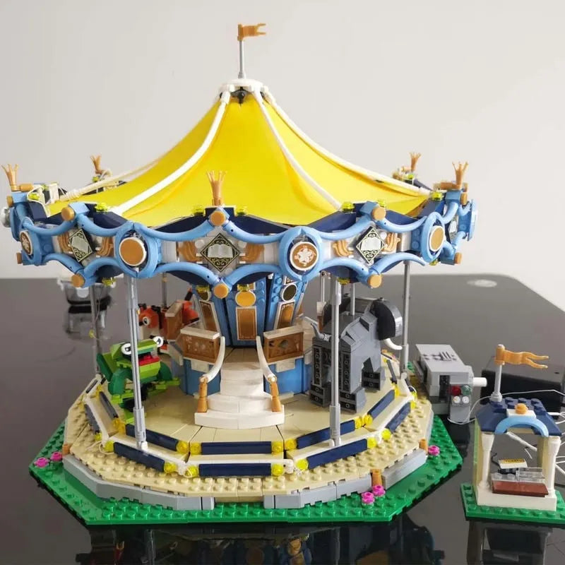MOC Building Block Set: 15036 Creator Expert Motorized Carousel, Model 15036PF