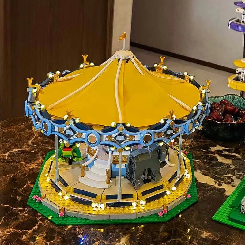 MOC Building Block Set: 15036 Creator Expert Motorized Carousel, Model 15036PF
