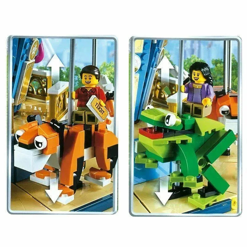 MOC Building Block Set: 15036 Creator Expert Motorized Carousel, Model 15036PF