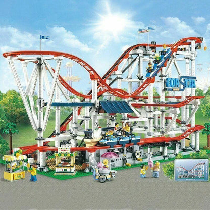 MOC Building Block Set: 15039 Creator Expert Motorized Roller Coaster, Model 15039PF
