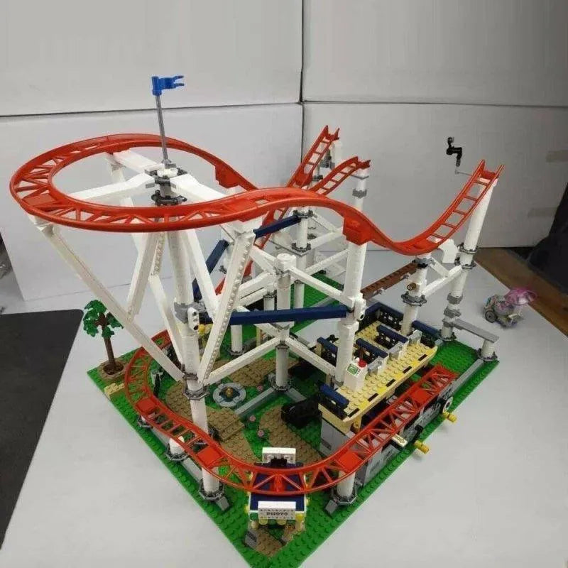 MOC Building Block Set: 15039 Creator Expert Motorized Roller Coaster, Model 15039PF
