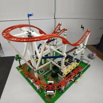 MOC Building Block Set: 15039 Creator Expert Motorized Roller Coaster, Model 15039PF