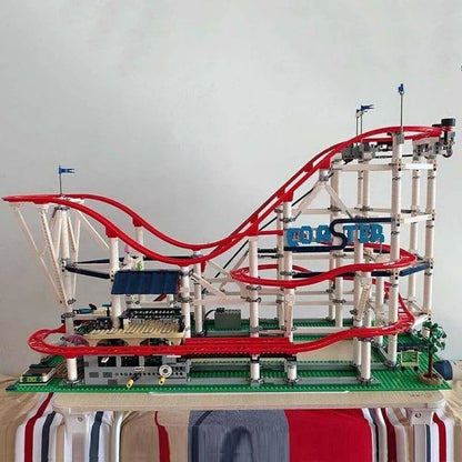 MOC Building Block Set: 15039 Creator Expert Motorized Roller Coaster, Model 15039PF